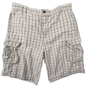 Ecko Unltd Mens Plaid Cargo Shorts Size‎ 40